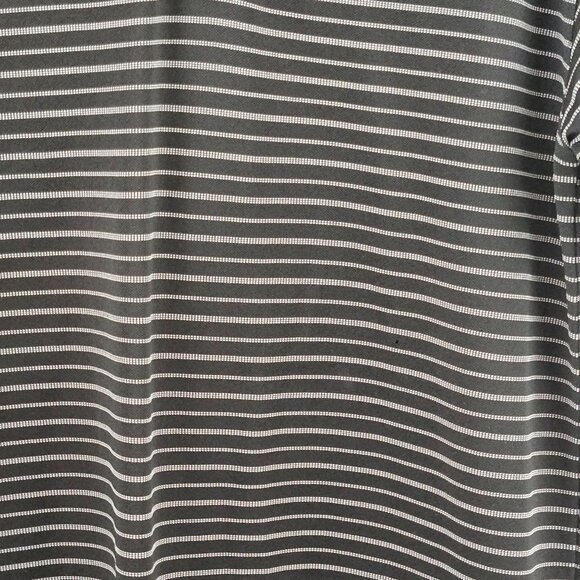Nike Fit Dry Golf Polo Shirt Mens Size M Black White Striped Fit Dry Polyester - Picture 8 of 10